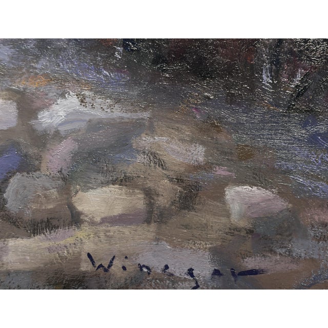 2020s Along the Back Roads by Seth Winegar | Oil on Panel Autumn Aspens Along a River For Sale - Image 5 of 12