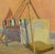 Paul Nicholls, The Easel, 1967, Mixed Color Oil Painting on Canvas, Framed For Sale - Image 4 of 5