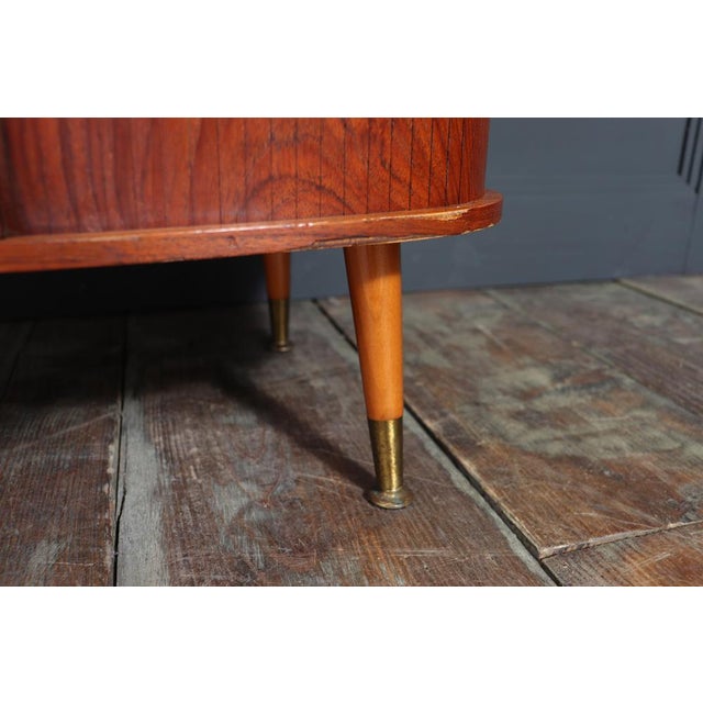 Brown Mid-Century Modern Teak Cocktail Cabinet, 1960 For Sale - Image 8 of 13
