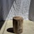 Small Side Table in Beige-Grey and Petrified Wood, 1980s For Sale - Image 16 of 18