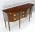 Federal Mahogany Brass Gallery Tapered Legs Serpentine Inlayed Sideboard MINT For Sale - Image 12 of 17