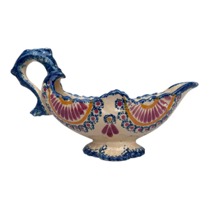 French Faience Saucer Signed Henriot Quimper Circa 1940