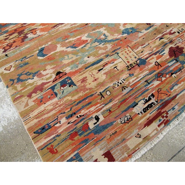 Textile Galerie Shabab Collection Mid-20th Century Turkish Anatolian Accent Rug For Sale - Image 7 of 8