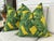 Not Yet Made - Made To Order Schumacher "Tropical Leaf "Epingle in Green and Yellows 22" Pillows- A Pair For Sale - Image 5 of 5