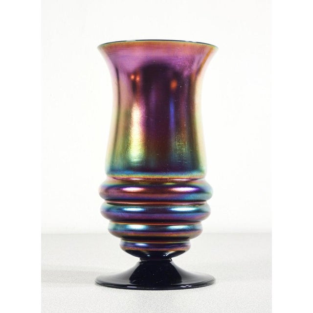 Myra Series Vase in Iridescent Glass from WMF, 1930s For Sale - Image 3 of 7
