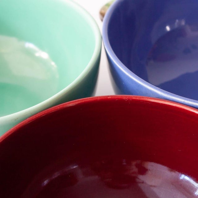 Ceramic Small Bowls from Secla, 1970s, Set of 3 For Sale - Image 7 of 12