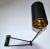 Mid-Century Modern Rene Mathieu Swing Arm Brass & Ebonized Steel Sconce France Mid-Century Modern For Sale - Image 3 of 13