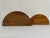 Brown 1950s Vintage Italian Wooden Wall Shelf Brackets - A Pair For Sale - Image 8 of 12