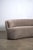 Curved Crescent Sofa in Textured Taupe Fabric For Sale - Image 5 of 11