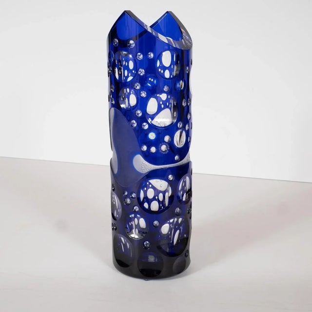 Contemporary Jiri Jelinek Art Glass "Ariel" Vase For Sale - Image 4 of 9