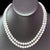 Diamond Akoya Pearl 2-Strand Necklace 18k Gold Certified For Sale - Image 4 of 9