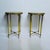 Circular Side Tables in Brass with Oxyde Mirror Tops, 1950s, Set of 2 For Sale - Image 6 of 7