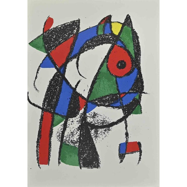 Modern Joan Miró, Miró Lithographe II, Plate I, Lithograph, 1975 For Sale - Image 3 of 3