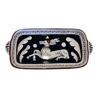 Vintage Italian Ceramic Tray For Sale