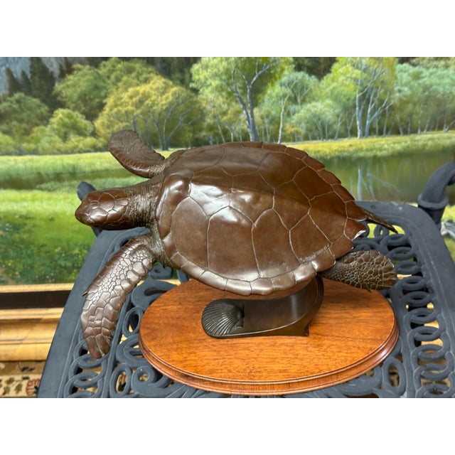 André Harvey Pilgrimage Green Sea Turtle Sculpture, Circa 1980 For Sale - Image 11 of 12