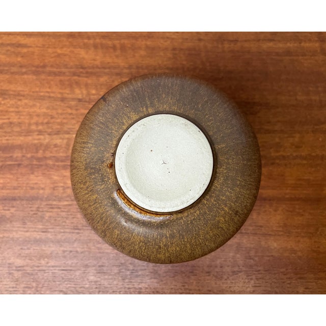 Mid-Century German Minimalist Studio Pottery Vase, 1960s For Sale - Image 12 of 14