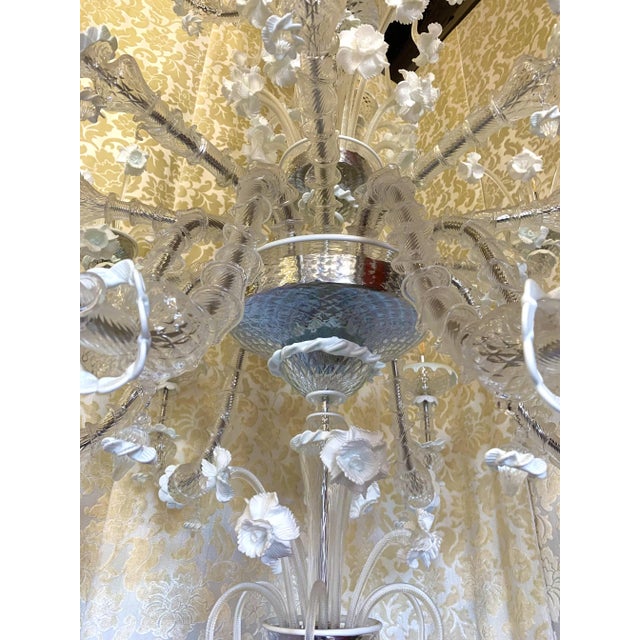 2010s Contemporary Floral Ca' Rezzonico Murano Glass Chandelier For Sale - Image 5 of 12