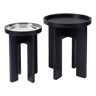 Pair of Holly Hunt Mia Side Tables For Sale