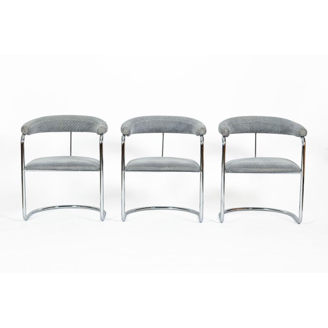 Set of 6 Mid-Century Modern Ss33 Chrome Dining Chairs by Anton Lorenz for Thonet, 1970s For Sale - Image 11 of 18