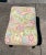 Vintage Bench, Stool, Ottoman . Custom Reupholstered in a Cheerful Colored Paisley Pattern .
