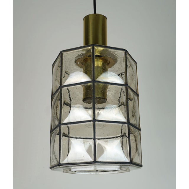 Vintage Hanging Lamp in Glass from Glashütte Limburg For Sale - Image 16 of 16