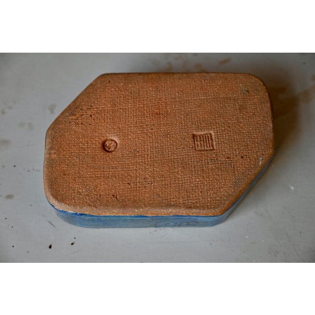 Ceramic Vintage Glazed Terracotta Box For Sale - Image 7 of 8