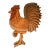 Hand Carved Vintage Rooster Wall Hanging For Sale