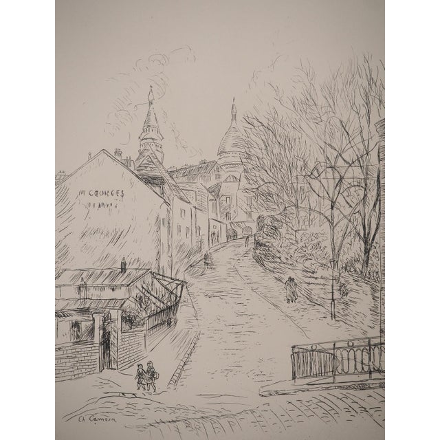 Charles CAMOIN (1879-1965) The Glory of Paris: Montmartre, 1937 Original etching Signed in the plate Limited to 500...