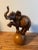 Brown 1950s Wooden Elephant on Ball Sculpture For Sale - Image 8 of 11