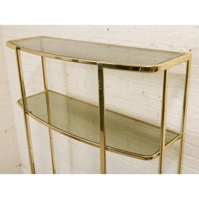 American Vintage Brass Shelf For Sale - Image 3 of 9