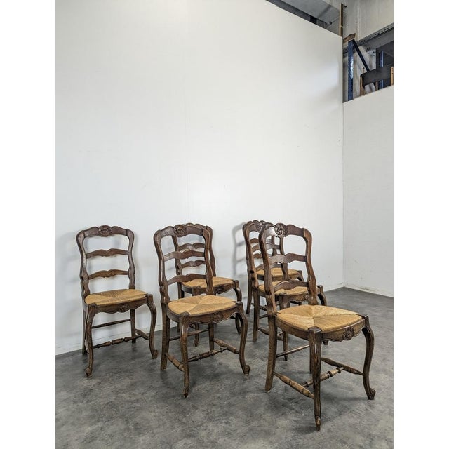 Neo-Rustic Louis XV Chairs, Set of 6, in Very Good conditions.