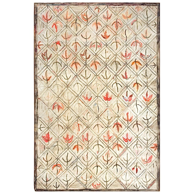 Early 20th Century American Hooked Rug ( 6' x 9' - 183 275 ) American Hooked Rugs Contemporary American Hooked carpet...