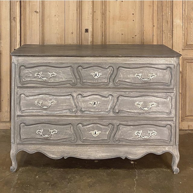 Wood 18th Century Country French Painted Commode For Sale - Image 7 of 15