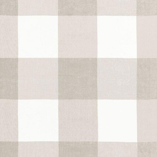 Sample - Schumacher Key Largo Check Fabric in Zinc For Sale