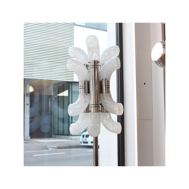 12-Light Floor Lamp from Mazzega, 1960s For Sale - Image 3 of 12