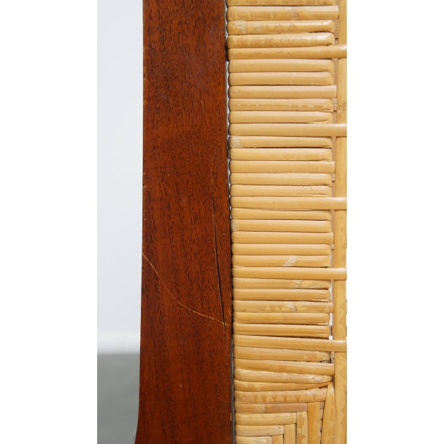 Art Deco Dining Chairs with Wicker Seat and Backrest, Set of 4 For Sale - Image 12 of 18