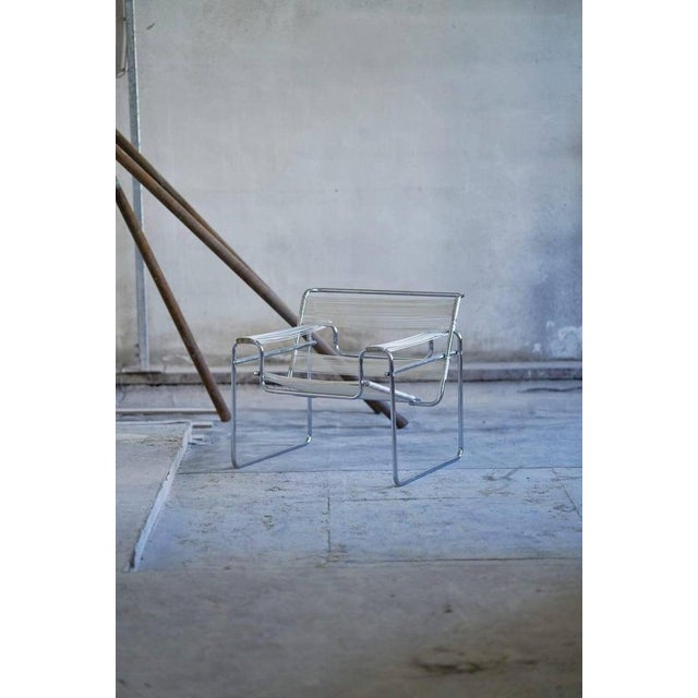 Beige Italian Spaghetti B3 Chairs by Marcel Breuer, 1980s For Sale - Image 8 of 11