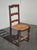 Set of Four Antique French Country Brown Rush Ladderback Chairs For Sale - Image 4 of 18
