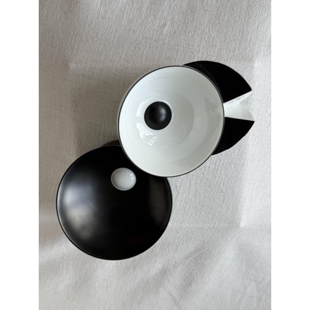 Black Cup and Saucer by Uta Feyl for Rosenthal, 1970s, Set of 2 For Sale - Image 8 of 14
