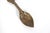 Rustic European Hand Carved Wood Spoon Folk Art Treen Welsh Love Spoon For Sale - Image 3 of 8