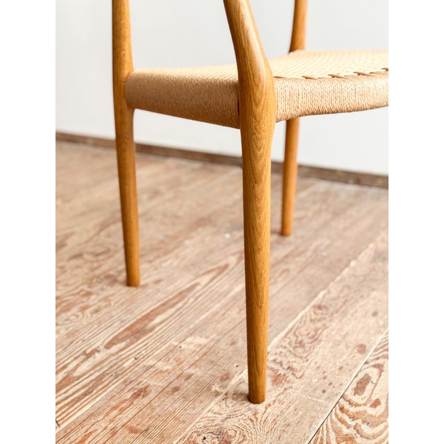 Mid-Century Modern Danish Model 62 Armchair in Oak by Niels O. Møller for J.L. Møllers, 1960s For Sale - Image 10 of 18