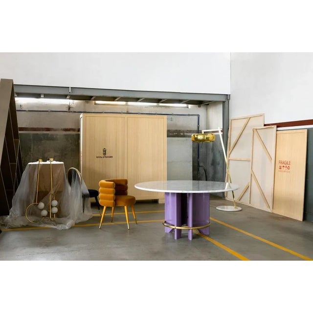 Metal Meyer Table by Royal Stranger For Sale - Image 7 of 9