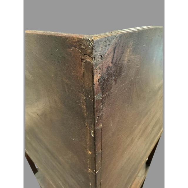 Antique Mahogany Corner Washstand Wash Stand Basin Cabinet W/ Drawer Shelf For Sale - Image 6 of 7