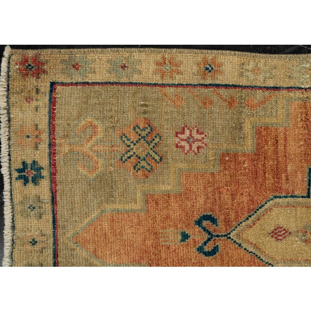 Early 21st Century Turkish Mini Rug Oriental Hand Knotted Vintage Rug 1'6" x 3'7" #21147 For Sale - Image 5 of 8