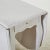Wood Folding Table in Antique White with Rounded Edges For Sale - Image 7 of 8