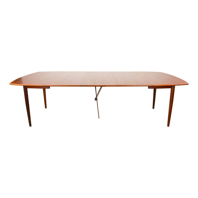 Large Danish Teak Extendable Dining Table by Henry Walter Klein for Bramin, 1960s For Sale