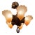 1930s Art Deco 5 Arm Chandelier by Lincoln Manufacturing Co. For Sale