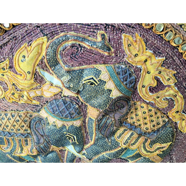 Asian Early 20th Century Indonesian 3-D Framed Textiles, Pair For Sale - Image 3 of 6