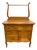 Antique Victorian or Edwardian Birdseye Maple Washstand Cabinet Commode Dry Sink For Sale