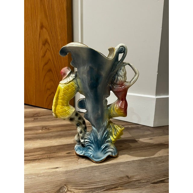 Rare Find! Vintage Mid-Century Ceramic Figural Vase For Sale - Image 11 of 17